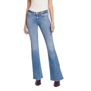 NWT 7 For All Mankind High Waist Ali Flare Jeans Tribeca Light wash size 28